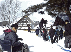 蕨野行撮影現場